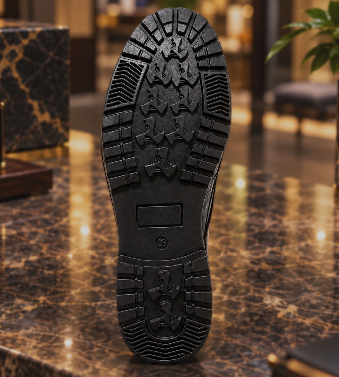 Men’s Classic Crocodile-Texture Oxford Formal Shoes, Stylish Lace-Up Footwear for Office & Special Events