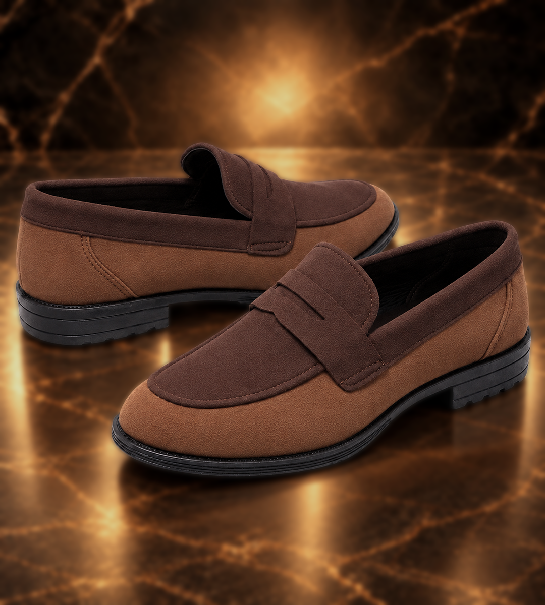 Men’s Textured Tassel Loafers, Comfortable Slip-On Shoes for Business and Casual Outfits