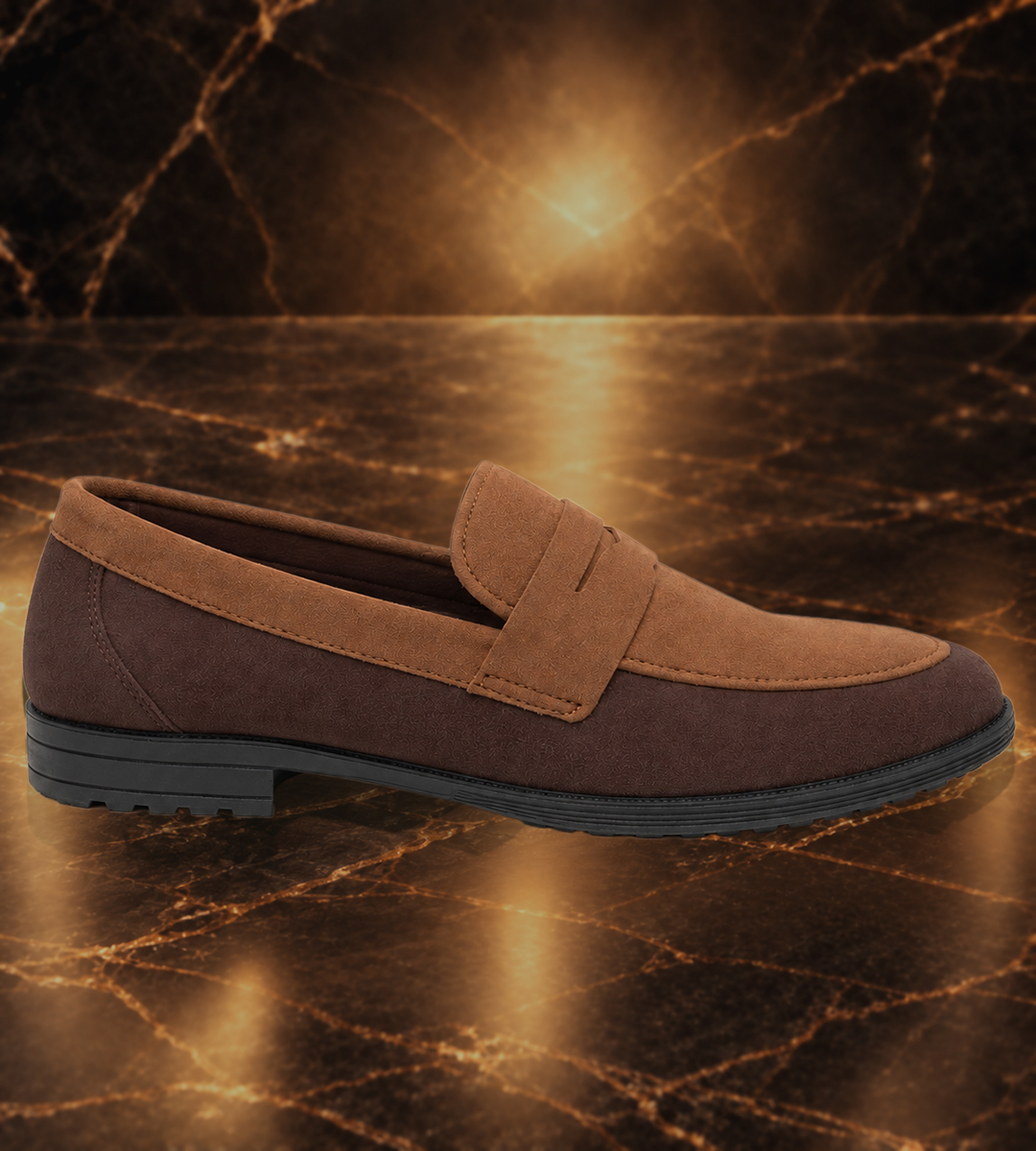 Men’s Textured Tassel Loafers, Comfortable Slip-On Shoes for Business and Casual Outfits