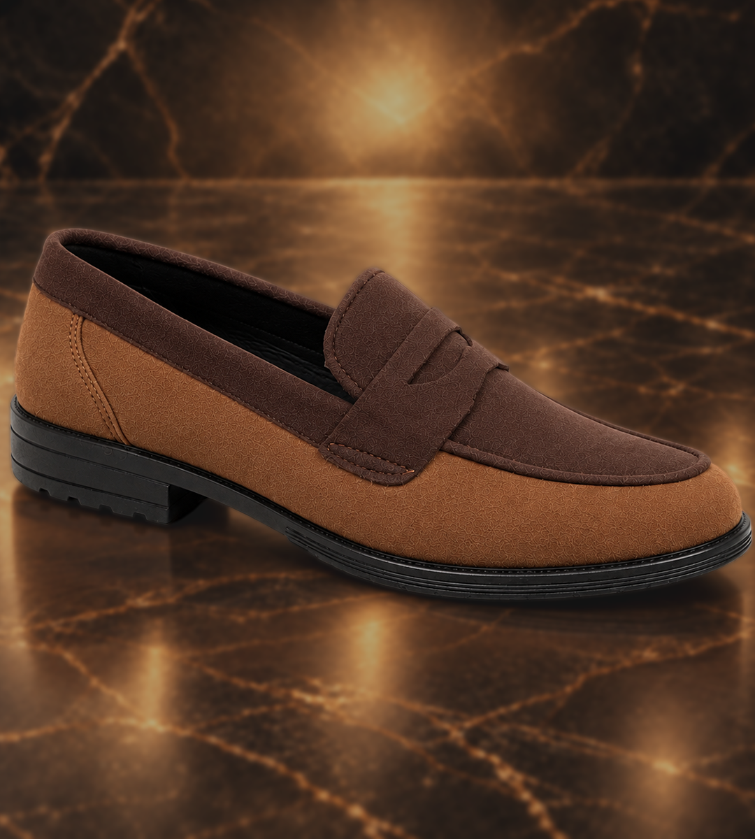 Men’s Textured Tassel Loafers, Comfortable Slip-On Shoes for Business and Casual Outfits