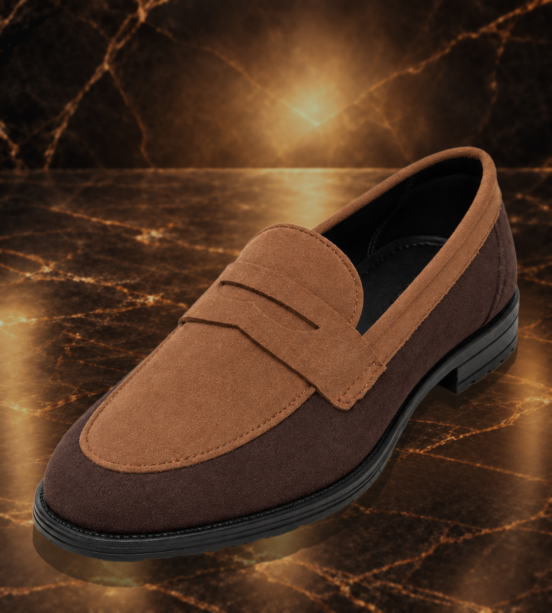 Men’s Textured Tassel Loafers, Comfortable Slip-On Shoes for Business and Casual Outfits