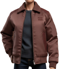 Italian Silk Zipper Jacket