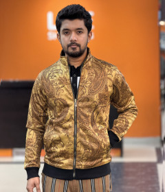 Premium Zip-Up Track Jacket – Mustard