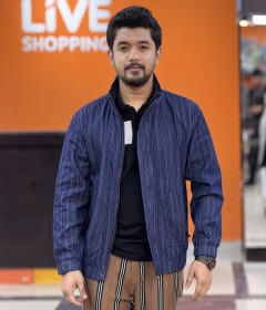 Denim Jacquard Jacket