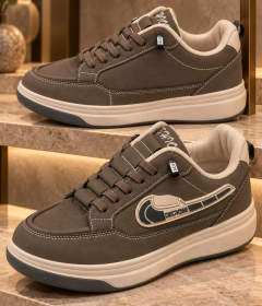 Men's Fashion Casual Sneakers with Stylish Stitching and Modern Low-Top Design