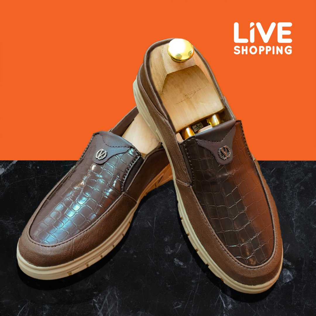 Premium Crocodile Shoe Brown