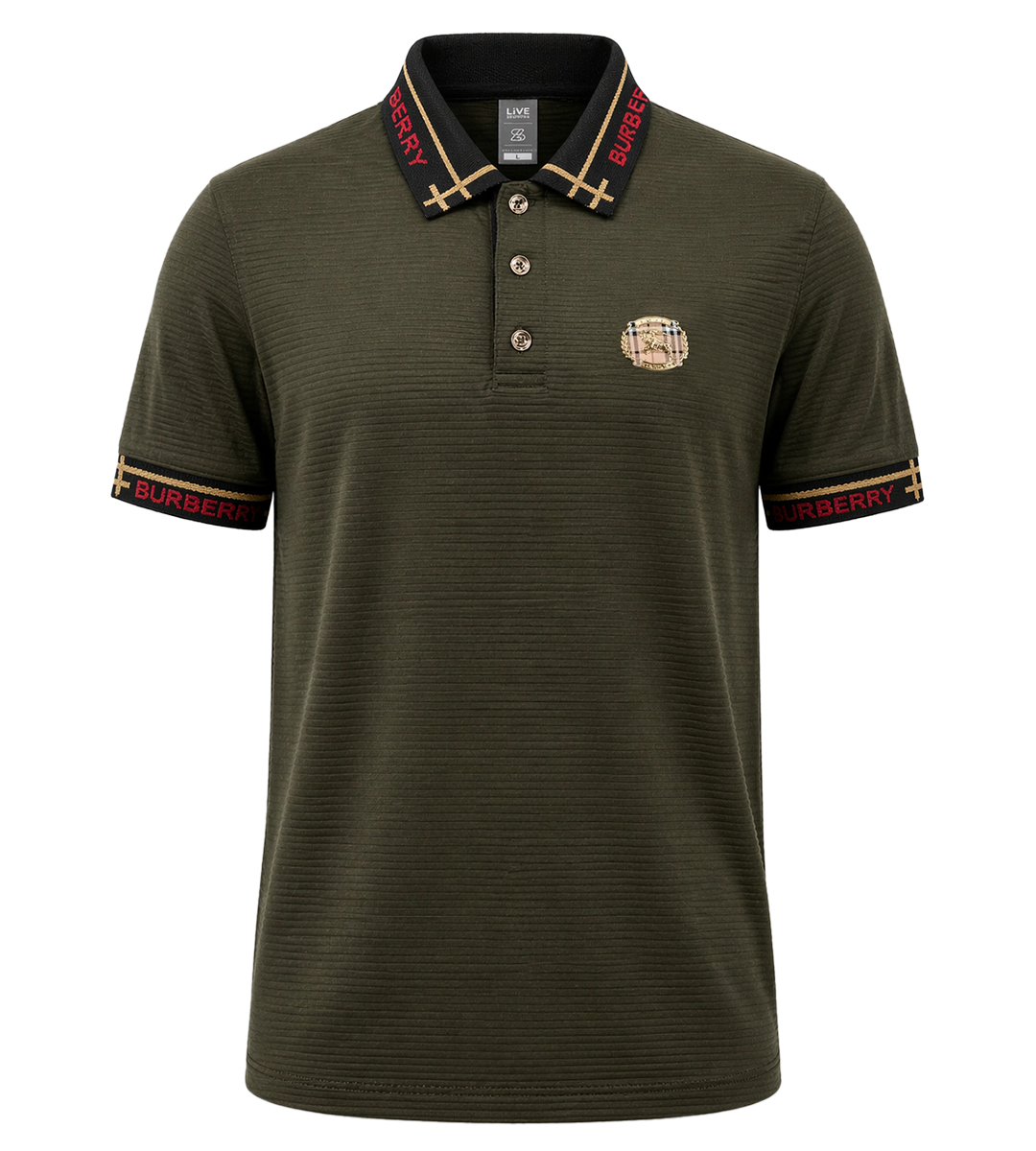 Men’s Designer Polo Shirt – Luxury Cotton, Slim Fit, Short Sleeve