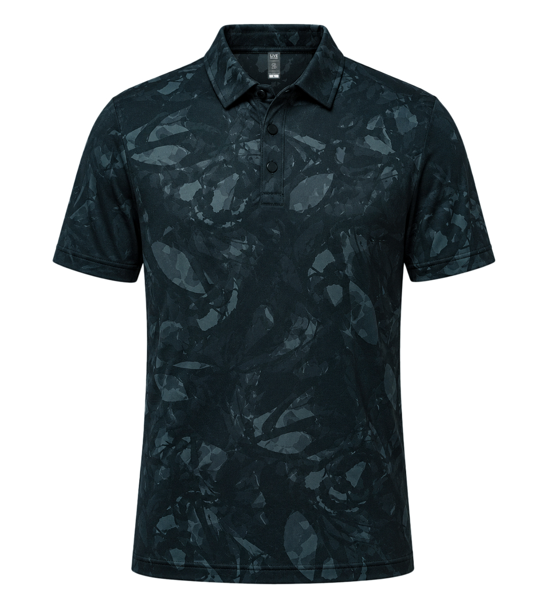 Men’s Urban Textured Knit Polo Shirt