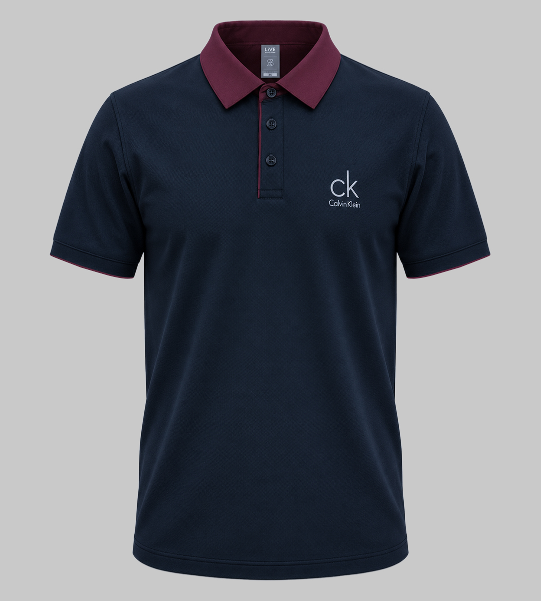 Men’s Elite Class Contrast Collar Polo – Smart Casual Short Sleeve Polo Shirt