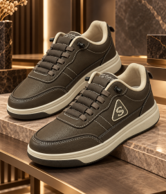 Men's Fashion Casual Sneakers with Stylish Stitching and Modern Low-Top Design