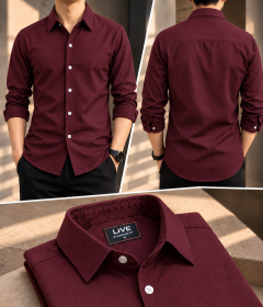 Classic Design-এ Modern Appeal—Spandex Formal Shirt