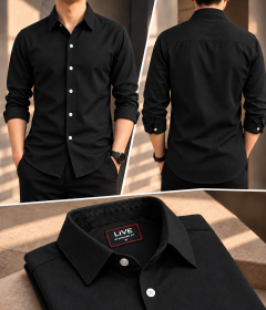 Classic Design-এ Modern Appeal—Spandex Formal Shirt