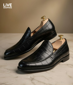 Crocodile Embossed Tercel Loafer