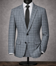 PrimeStyle Grey Check Blazer